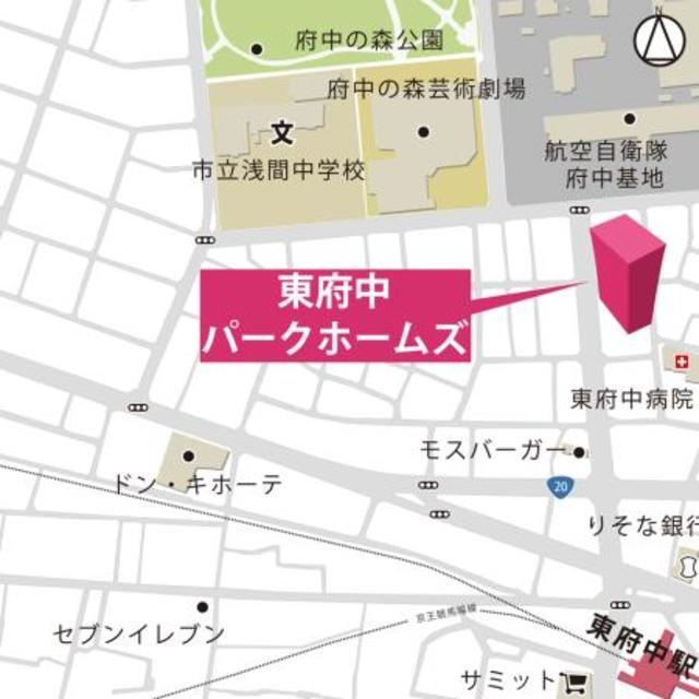 東府中パーク・ホームズの地図
