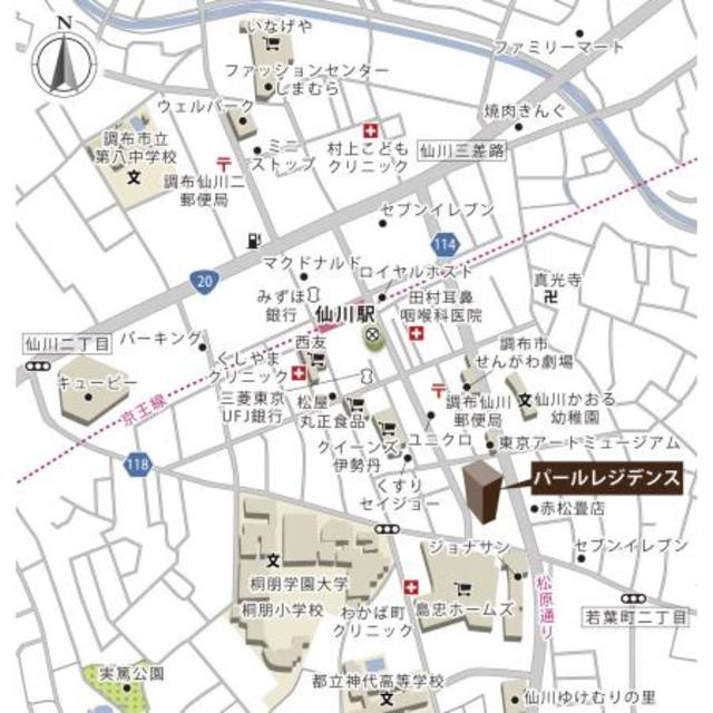 パールレジデンスの地図