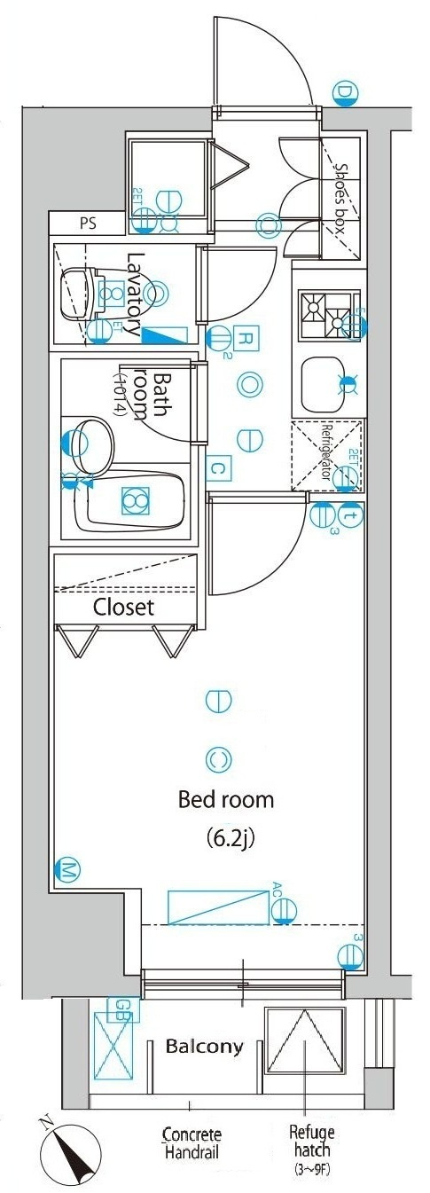 グラントゥルース駒込六義園の間取り