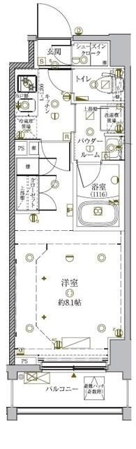 クレイシア亀戸サウスコートの間取り|間取りです。