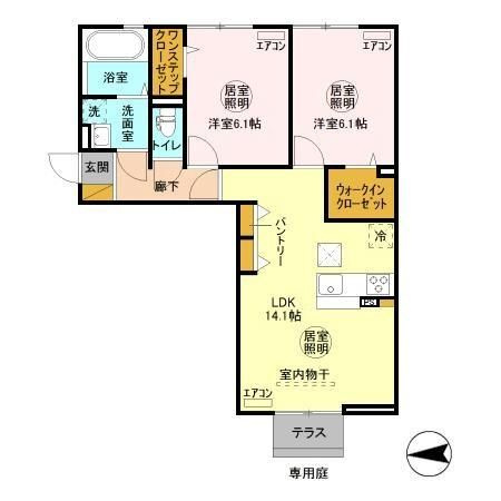 ベイテラス　アイリスの間取り