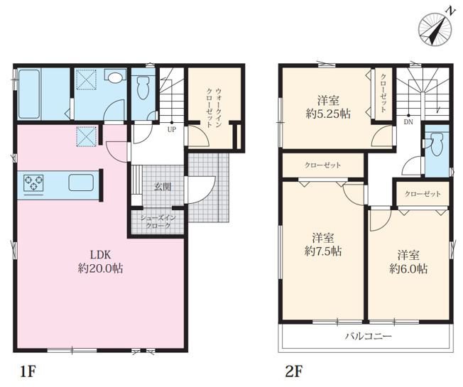 【間取り】 | 平塚市公所　全１４棟　新築住宅