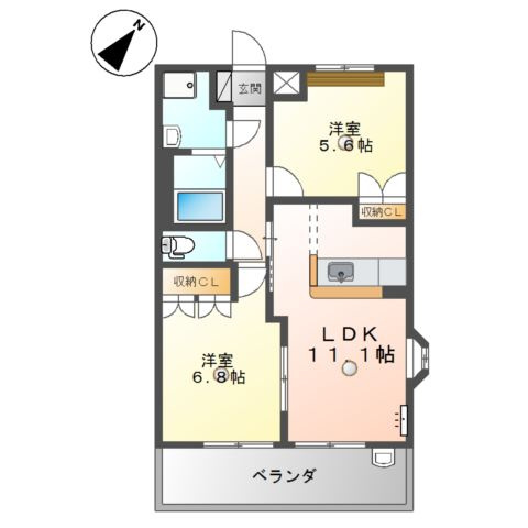 シャルマンコート・ジュネスの間取り