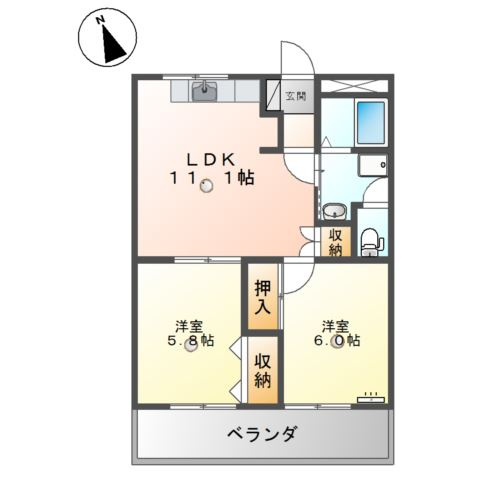 ディアグレイス・５０の間取り