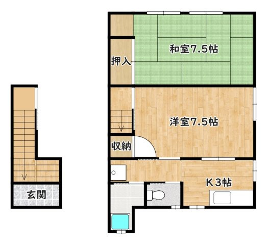【間取り】 | 宝塚南口コーポA棟