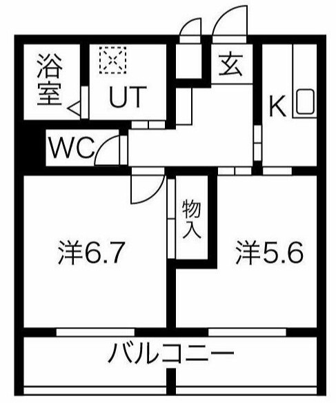 メゾンドール永塚の間取り