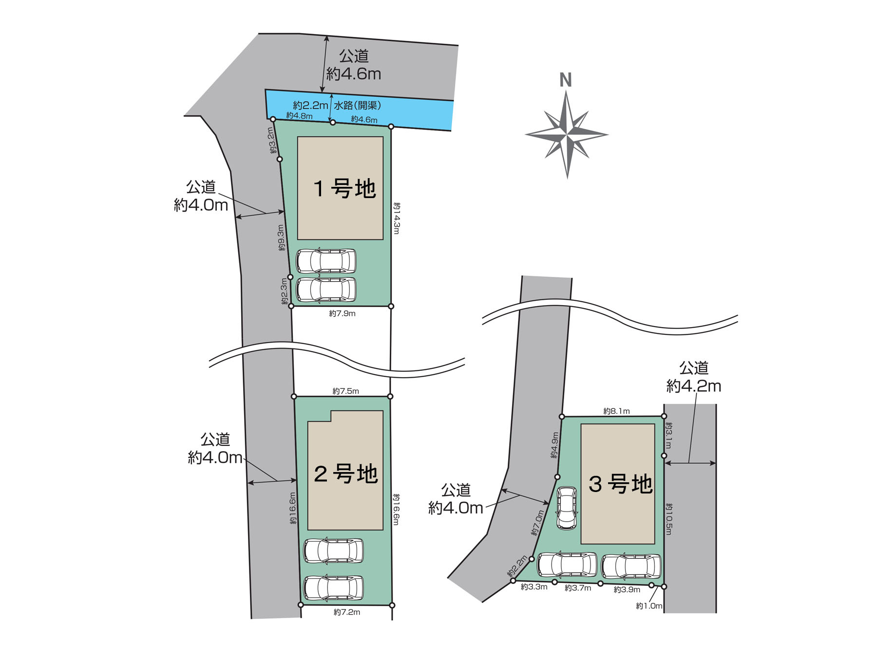 奈良市南新町の新築一戸建 全３区画の収納|現地写真（１号地パントリー）キッチン横に大容量の食品庫を配置♪