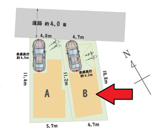 【区画図】 | 府中市紅葉丘3丁目新築戸建 | 区画図。