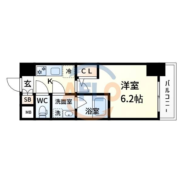 エスリード新大阪アヴァンの間取り|エスリードレジデンス東三国デュオ　間取り