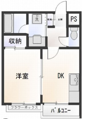 サンヒルズ向原の間取り|間取りです。