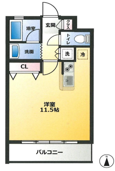 三鷹市上連雀６丁目の賃貸マンションの間取り