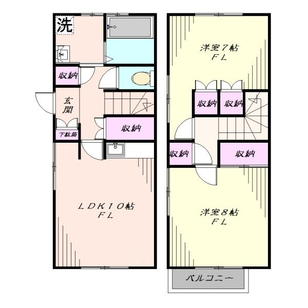 美咲館の間取り|間取りです。