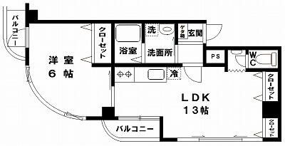 ＮＩＫＯハイム新小岩第６の間取り|間取りです。