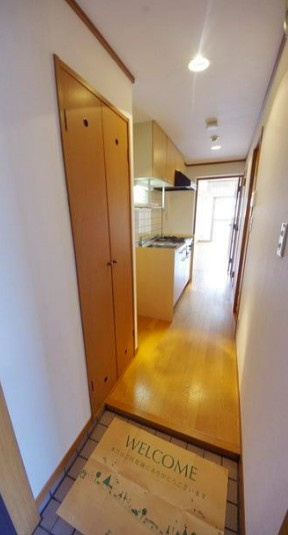 シャテロハイツ弐番館の玄関