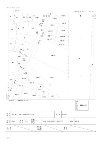 【土地図】 | 倉敷市真備町川辺（市街化区域）の分譲地や資材置き場 | 川沿いの静かな土地です。資材置き場として使われていました。