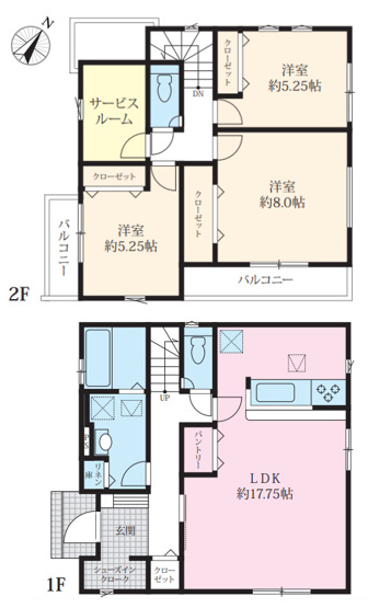 【間取り】 | 平塚市公所　全１４棟　新築住宅