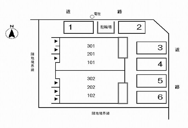 エコール大畑の区画図