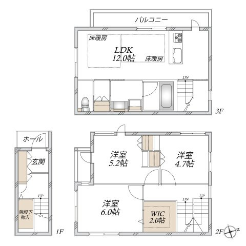 【間取り】 | ベイタック | 3LDK