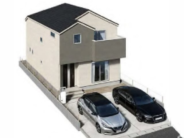 【外観パース】 | ふじみ野市仲2丁目　新築一戸建て住宅　全5棟　(ふじみ野店) | 落ち着いた街並みに映える新築戸建て

