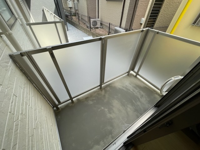 ロアジール行田のバルコニー