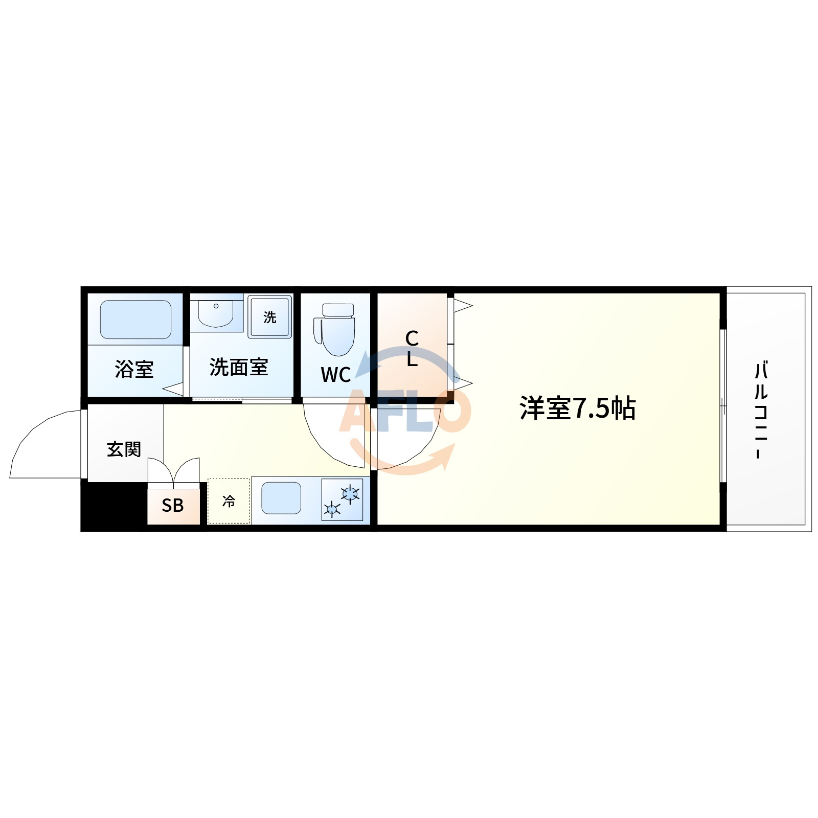 プルメリア関大前の間取り|間取り