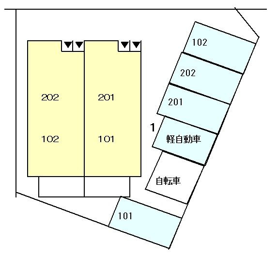 クレメント花塚の区画図