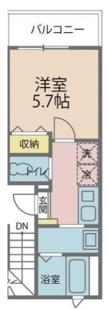 エアカーサ梅島の間取り