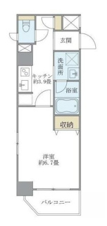【間取り】 | Ｃｒｏｓｓ　Ｐｏｉｎｔ　ＡＫＡＢＡＮＥ | 間取りです。