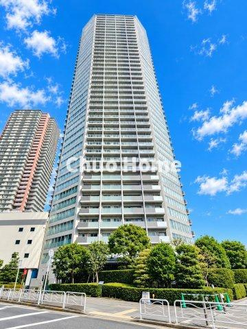 アップルタワー東京キャナルコートの外観|2007年9月築・44階建てタワーマンション。。ペットの飼育可能マンションです。