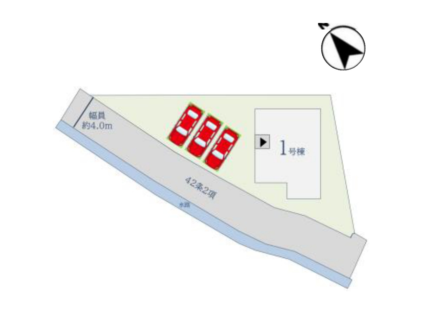 鳥栖市本鳥栖町第3-1棟（1号棟）の区画図|配置図