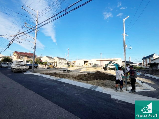 神戸市西区玉津町出合　第2期　新築一戸建ての前面道路含む現地写真|周辺は落ち着いた街並みの住宅地！子育てがしやすい住環境です！まだ未完成ですが、現地でしかわからない事もございます。是非一度ご覧ください。