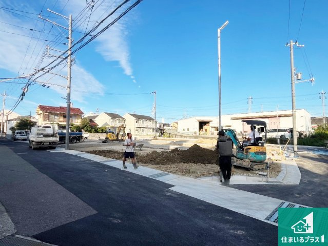 神戸市西区玉津町出合　第2期　新築一戸建ての外観|現在の進捗状況です！順調に作業進行中、完成が待ち遠しいです！詳細の間取り等、お気軽にお問い合わせください！