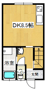 田川郡糸田町　2棟一括アパートの間取り