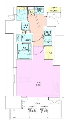 門前仲町レジデンス六番館の間取り