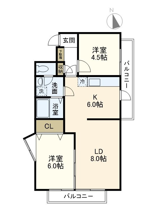 パレロアール戸塚の間取り