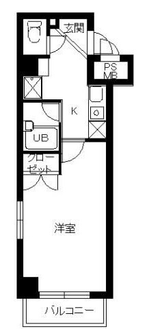 スカイコート日本橋人形町の間取り|間取りです。