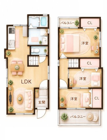 緑町　中古一戸建ての間取り|間取り図はいかがですか？ご希望を叶える間取りですか？リビングの広さは？水回りの位置は？カウンターキッチン？など色々な情報が集約されています。弊社ではリフォームなどのご相談も承っております。