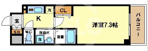 ミュプレ北浜の間取り|ミュプレ北浜　間取り