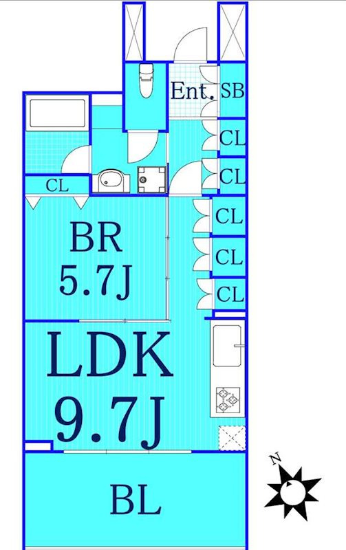 横浜市旭区白根４丁目の賃貸マンションの間取り|使いやすい間取りです！