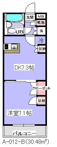 ユタカローズガーデン（Ａ－０１２）の間取り