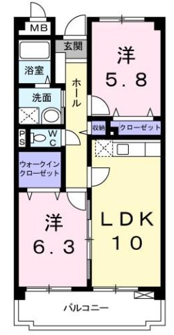 セントラルヒルズの間取り