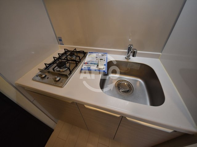 ララプレイス大阪城ヴェステンのキッチン|ララプレイス大阪城ヴェステン　2口ガスシステムキッチン
