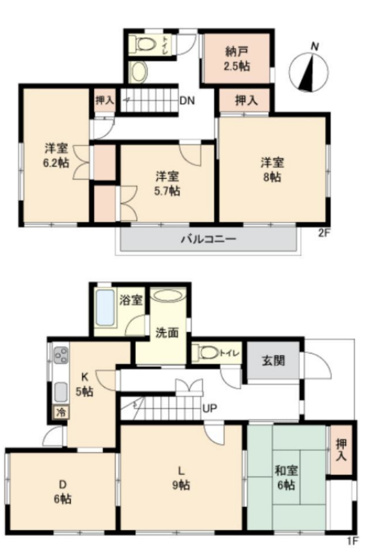 【間取り】 | 日高市武蔵台1丁目　中古戸建