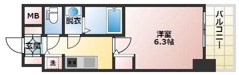 S-RESIDENCE江坂Eminenceの間取り