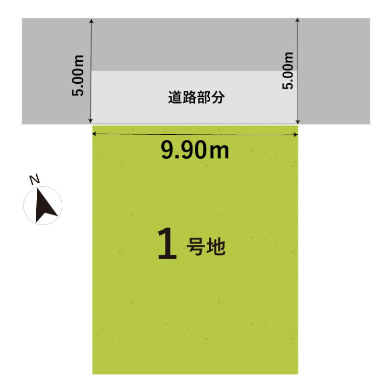 大津市茶戸町　新築戸建の区画図