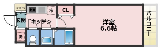 S-RESIDENCE上新庄beatの間取り