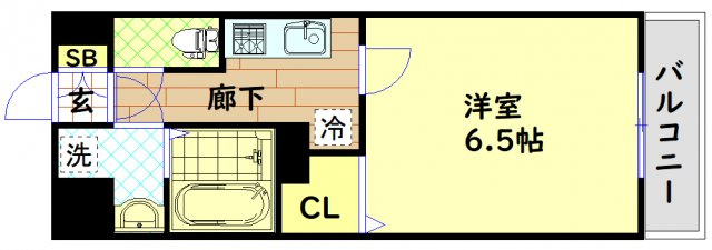 【間取り】 | ミラージュパレス南堀江
