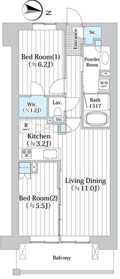 【間取り】 | アビティグランデ砧C棟