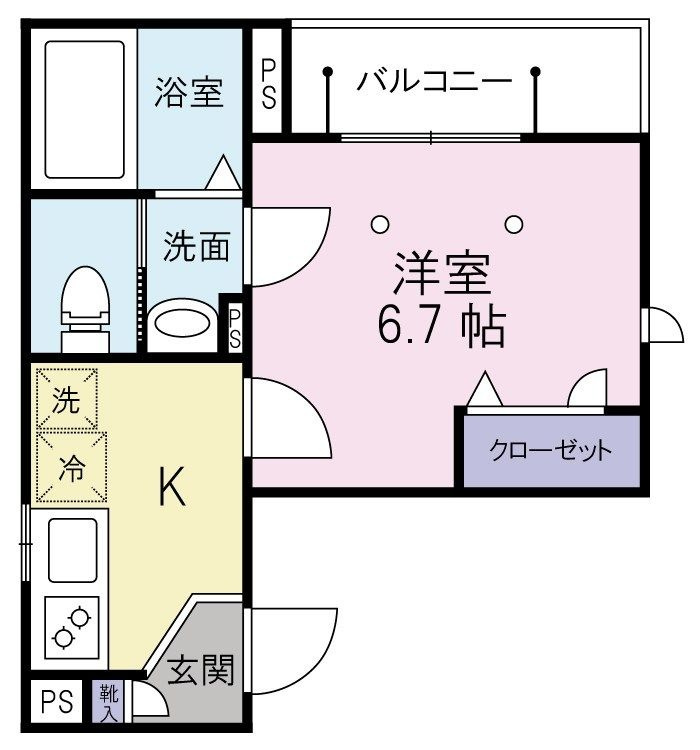 KEYAKIの間取り|間取りです。