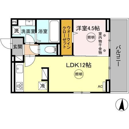D-ROOM＋津福今町の間取り|使い勝手の良い間取りです♪